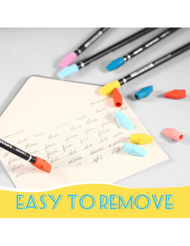 600 Borradores de Goma Quuhooki Multicolor para Lápices