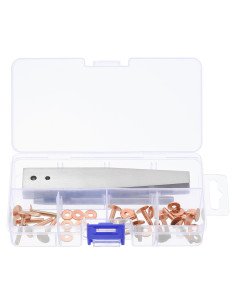 Kit de Remaches y Arandelas de Cobre uxcell - 39 Piezas