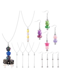 Kit de Joyería Beadable Framendino - 4 Collares y Aretes de Metal