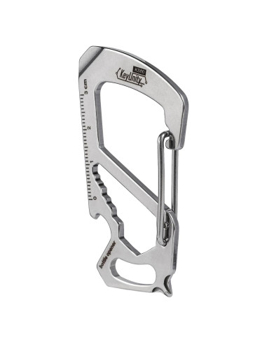 Multiherramienta Clip Carabiner KeyUnity KS00 Acero Inoxidable 7 en 1