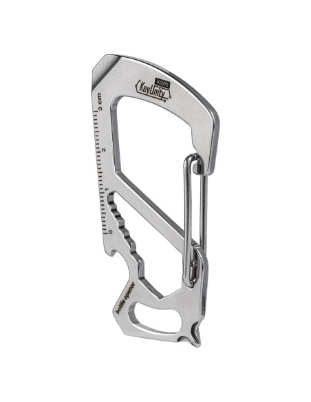 Multiherramienta Clip Carabiner KeyUnity KS00 Acero Inoxidable 7 en 1