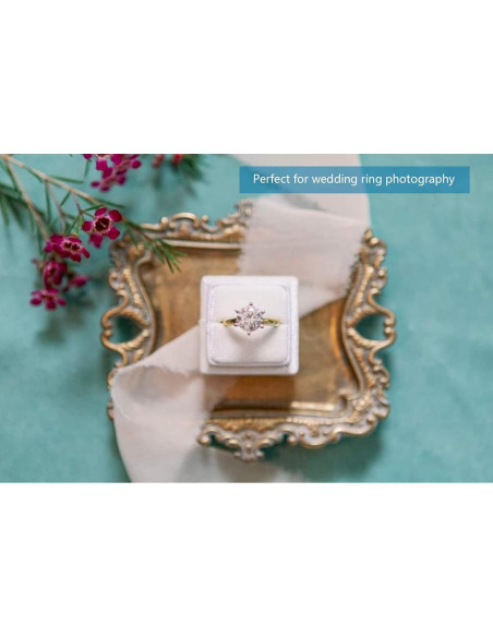 Bandeja de Anillos Dorada Vintage Tstarer 13.5x11.4cm