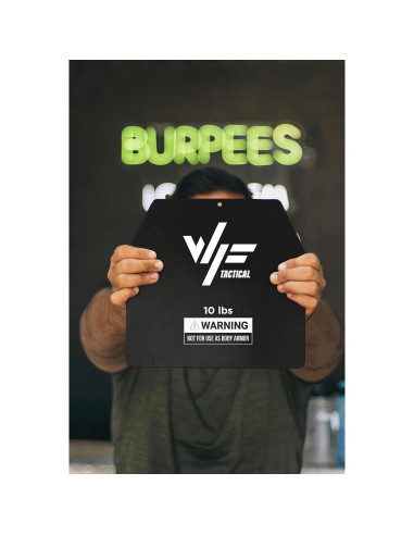 Placas de Peso Acero WF TACTICAL 9.07kg para Chalecos