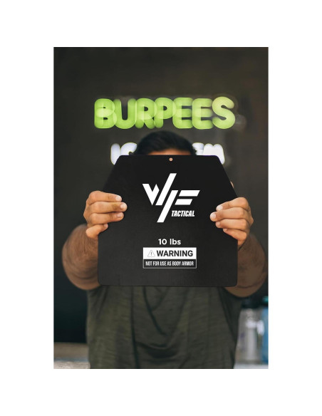 Placas de Peso Acero WF TACTICAL 9.07kg para Chalecos