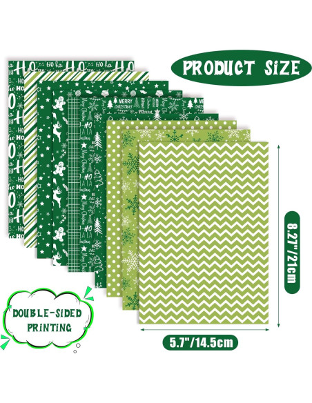 Conjunto de Papel Decorativo Navidad Morcheiong 55 Hojas A4/A5