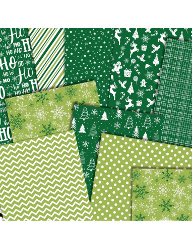 Conjunto de Papel Decorativo Navidad Morcheiong 55 Hojas A4/A5