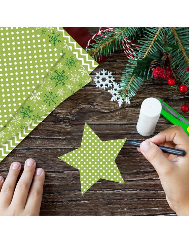 Conjunto de Papel Decorativo Navidad Morcheiong 55 Hojas A4/A5