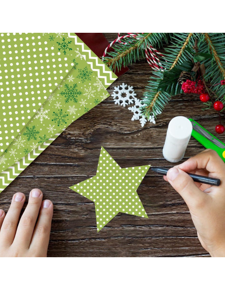 Conjunto de Papel Decorativo Navidad Morcheiong 55 Hojas A4/A5