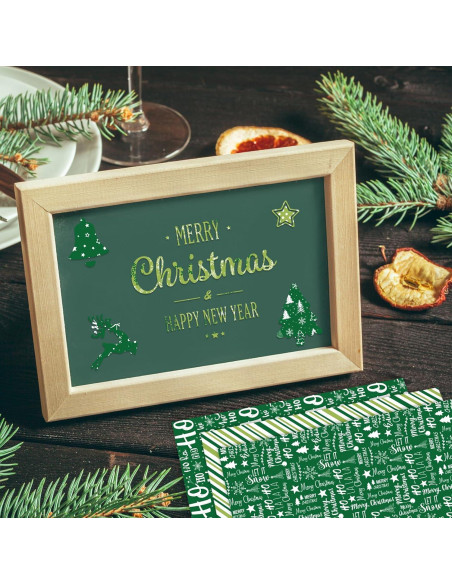 Conjunto de Papel Decorativo Navidad Morcheiong 55 Hojas A4/A5