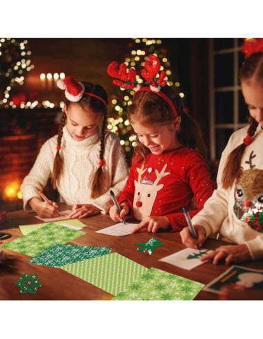 Conjunto de Papel Decorativo Navidad Morcheiong 55 Hojas A4/A5