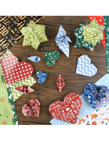 Conjunto de Papel Decorativo Navidad Morcheiong 55 Hojas A4/A5