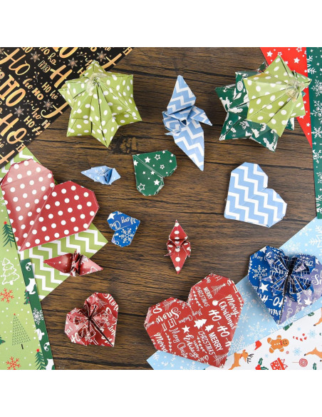 Conjunto de Papel Decorativo Navidad Morcheiong 55 Hojas A4/A5