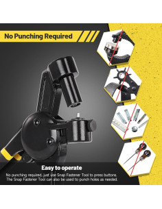 Herramienta de Botón a Presión LAKIX 30 Juegos 15mm Amarillo 2