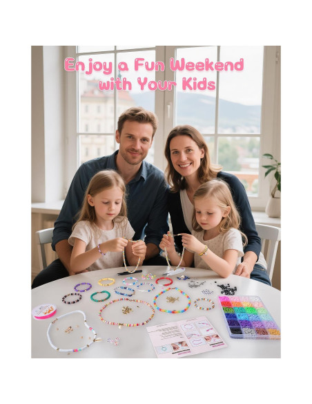 Kit de Fabricación de Pulseras Mio Angle 7500 Pcs Perlas de Arcilla