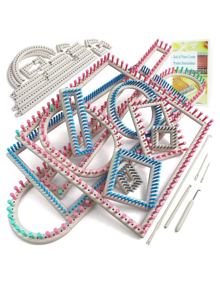 Kit de Tejer Ajustable UCDRMA Grande con 132 Formas y Picos