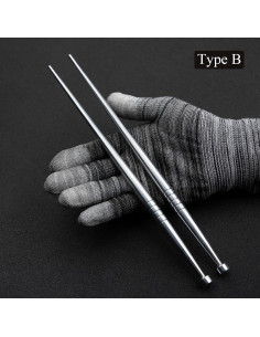 Gancho de Raíz Bonsai Recto TianBonsai 240 mm Aluminio 2