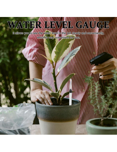 Medidor de Agua para Plantas VOSAREA 2 Pcs Indicador Nivel