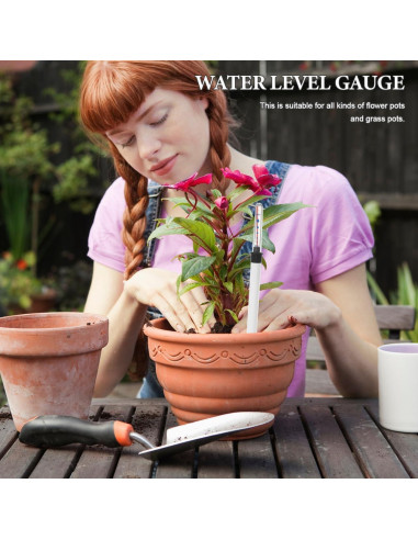 Medidor de Agua para Plantas VOSAREA 2 Pcs Indicador Nivel