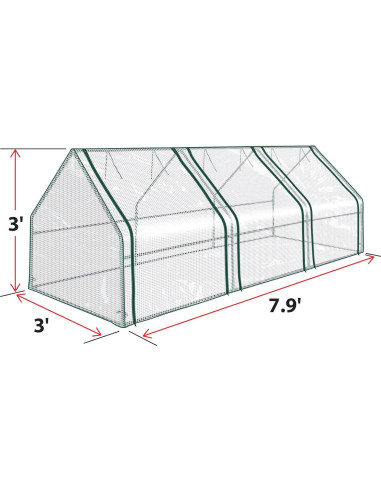 Invernadero Mini Portátil BenefitUSA 2.41m x 0.91m x 0.91m