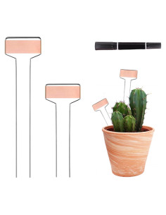 Paquete de 30 Etiquetas de Plantas de Cobre GHAMYEE 15cm y 25cm