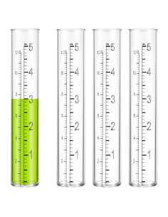 4 Tubos de Reemplazo para Medidor de Lluvia ValueBargain 12.7 cm