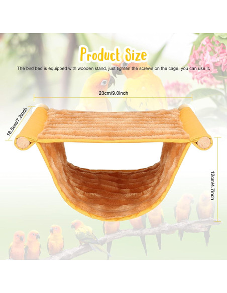 Cama de Nido Térmica BWOGUE para Periquitos y Hámster - Amarillo