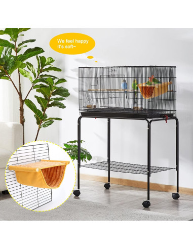 Cama de Nido Térmica BWOGUE para Periquitos y Hámster - Amarillo