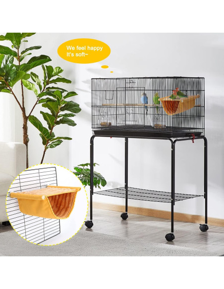 Cama de Nido Térmica BWOGUE para Periquitos y Hámster - Amarillo