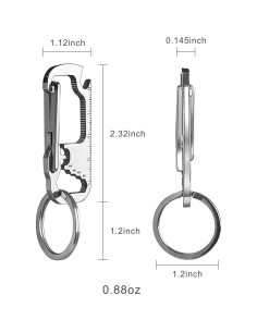 Llave de Carabiner Noopel con Abrebotellas y 4 Llaves Allen 2