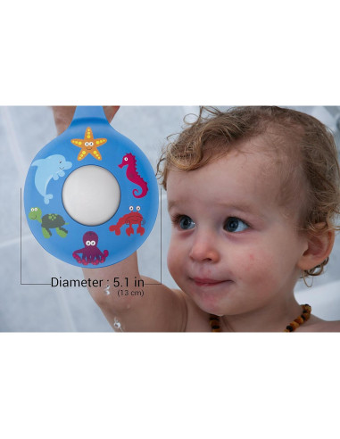 Tapón de Baño LittleFoot Nation Silicona Azul 12.95 cm