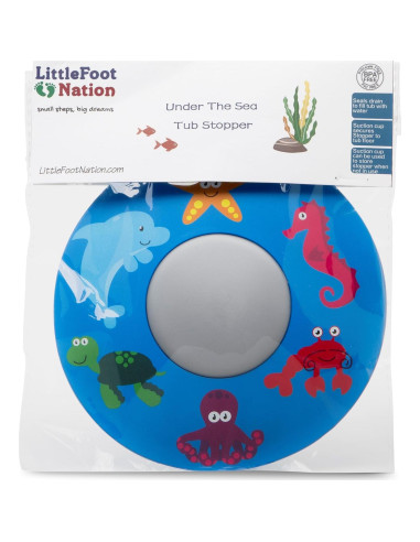 Tapón de Baño LittleFoot Nation Silicona Azul 12.95 cm
