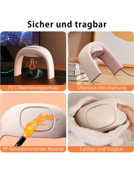 Calentador de Mano NIFBANG Eléctrico Beige 220V 3 Niveles