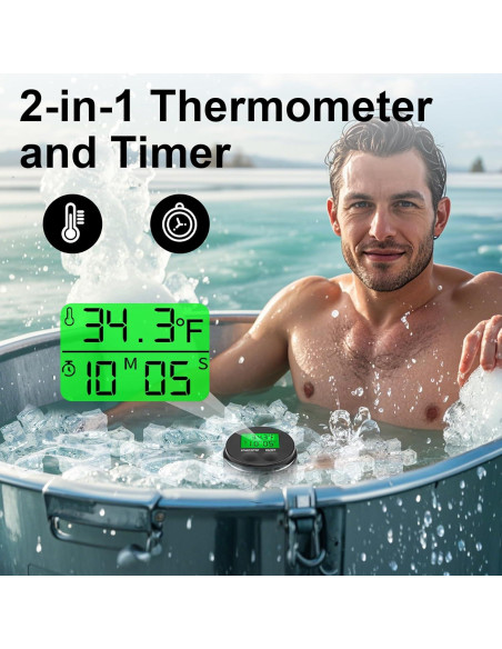 Termómetro de Baño de Hielo WEBEST 2 en 1 IPX7 -20C a 70C