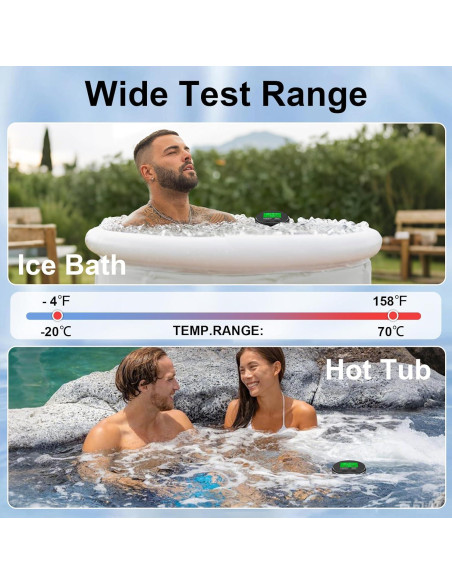 Termómetro de Baño de Hielo WEBEST 2 en 1 IPX7 -20C a 70C