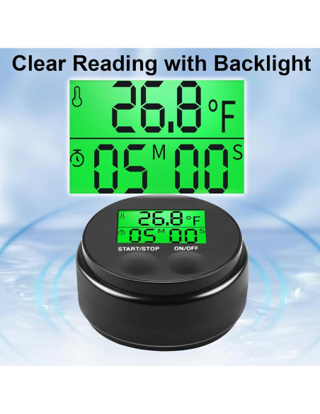 Termómetro de Baño de Hielo WEBEST 2 en 1 IPX7 -20C a 70C