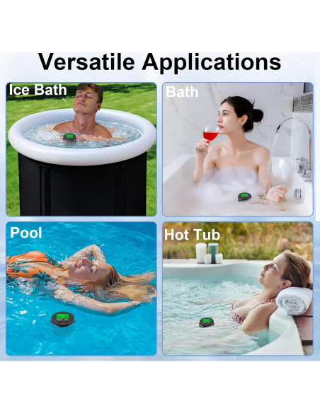 Termómetro de Baño de Hielo WEBEST 2 en 1 IPX7 -20C a 70C