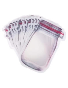 10 Bolsas de Almacenamiento Reutilizables NATX 19.5x13.7cm