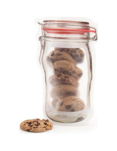 10 Bolsas de Almacenamiento Reutilizables NATX 19.5x13.7cm