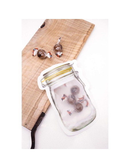 10 Bolsas de Almacenamiento Reutilizables NATX 19.5x13.7cm