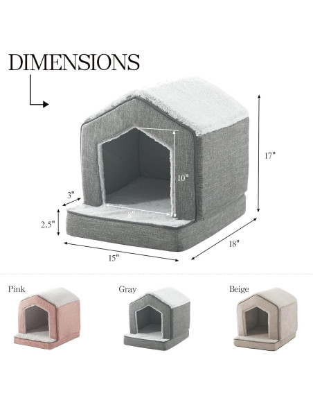 Casa Ortopédica para Gatos DEBANG HOME 45.72x38.1x43.18cm Gris
