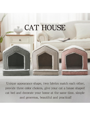 Casa Ortopédica para Gatos DEBANG HOME 45.72x38.1x43.18cm Gris