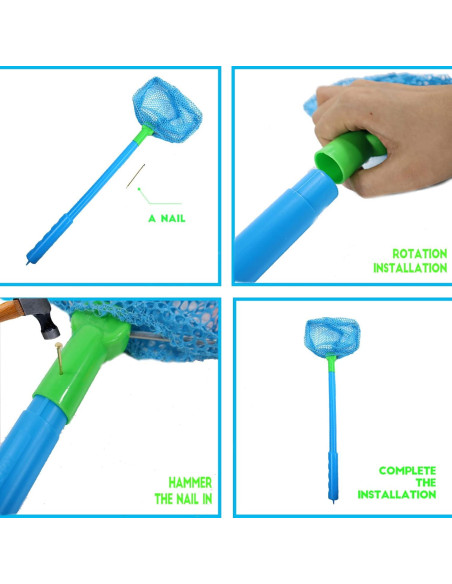 Red de Pesca para Niños TSYAN 4 Paquetes Coloridos 40 cm