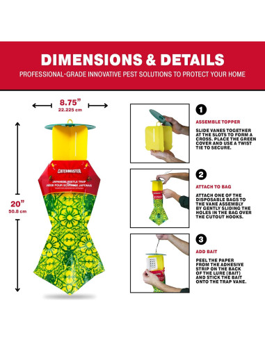 Trampas para Escarabajos Japoneses Catchmaster 3PK con Atrayente