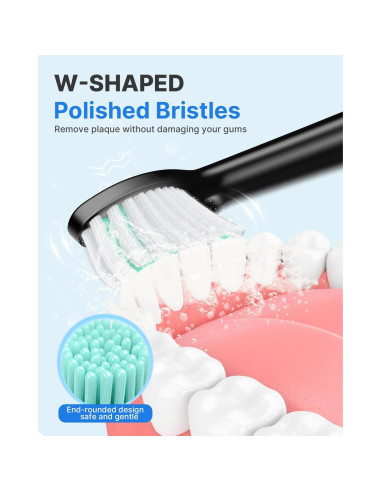 Cepillo de Dientes Eléctrico Operan Sónico IPX7 6 Modos 6 Cabezas