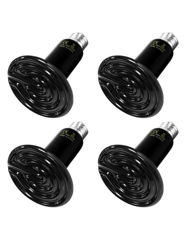 Bombilla de Calor Cerámico Simple Deluxe 100W Pack de 4