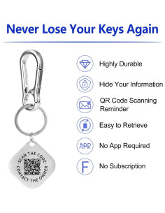 Etiqueta de Llavero QR Inteligente PIKEEPER - Recupera tus Llaves 2