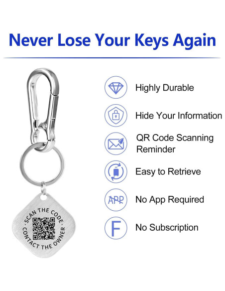 Etiqueta de Llavero QR Inteligente PIKEEPER - Recupera tus Llaves