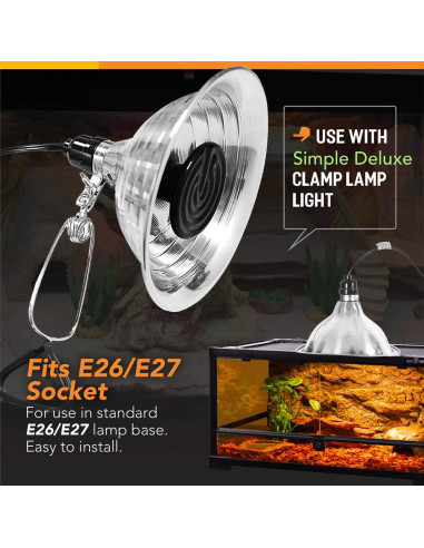 Bombilla de Calor Cerámico Simple Deluxe 100W Pack de 4