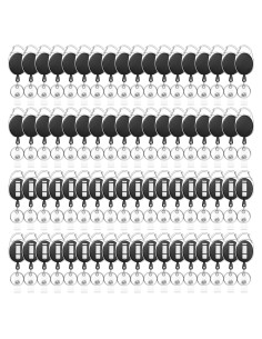 72 Clips Porta Insignias Retráctiles Liubeili para ID Negro