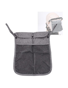 Bolsa Colgante para Cochecito Dogxiong 34x30 cm Gris